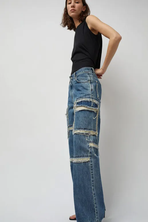 No.6 Store Palma 2 in 1 Jeans in Blue