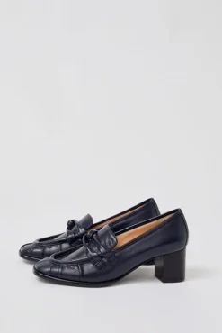 No.6 Store Philippe Heeled Loafer in Navy