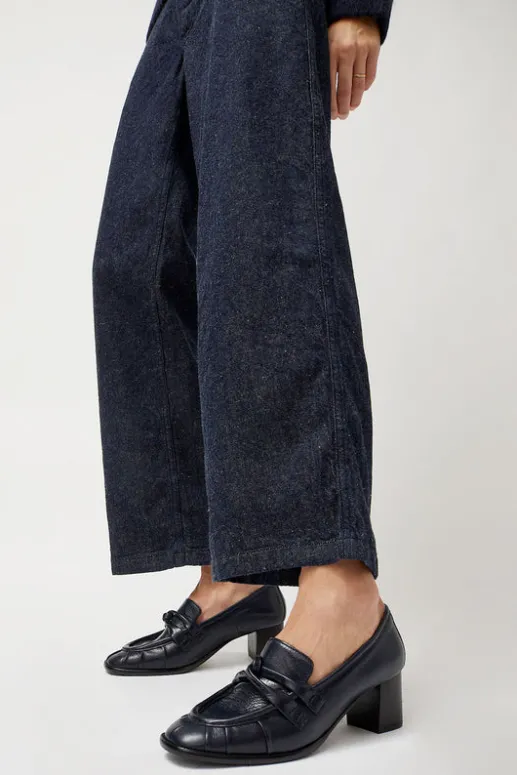 No.6 Store Philippe Heeled Loafer in Navy