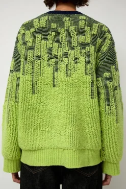 No.6 Store Pile Jacquard Sweater in Wasabi
