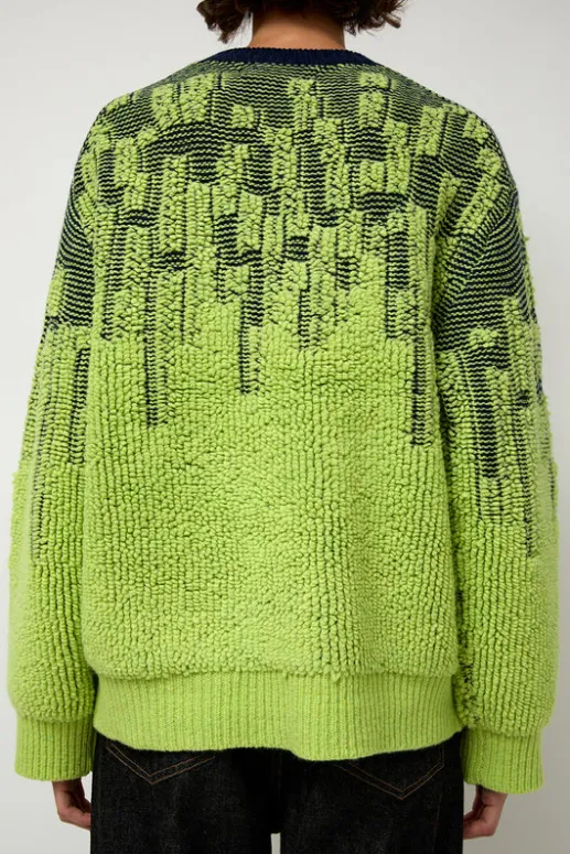No.6 Store Pile Jacquard Sweater in Wasabi