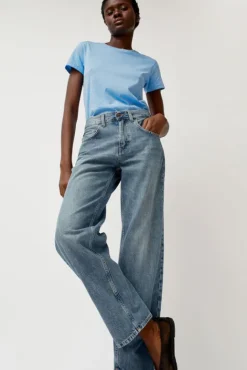 No.6 Store Pitched Baggy Jean in Americana Blue