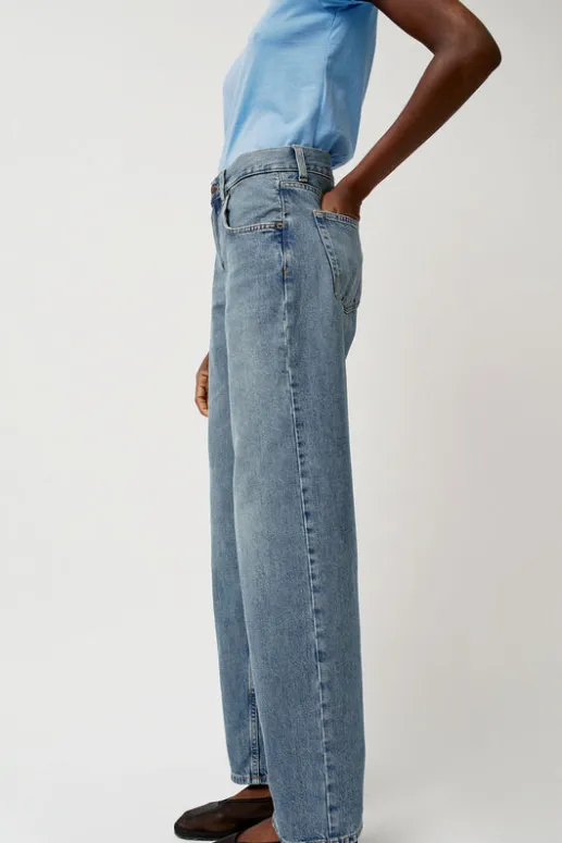 No.6 Store Pitched Baggy Jean in Americana Blue