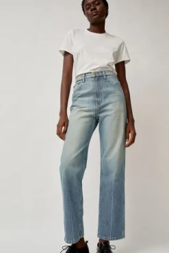No.6 Store Plein High Straight Jean in Hudson Wash