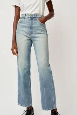 No.6 Store Plein High Straight Jean in Hudson Wash