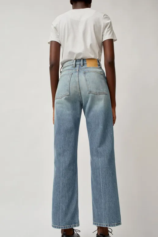 No.6 Store Plein High Straight Jean in Hudson Wash
