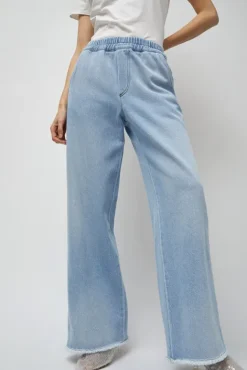 No.6 Store Polly Elastic Waist Jean in Light Blue