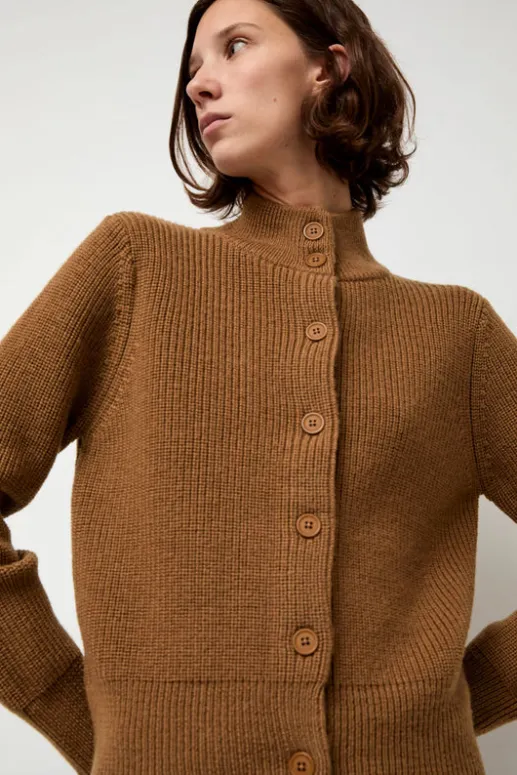 No.6 Store Raw Blouson Cardigan in Bronze
