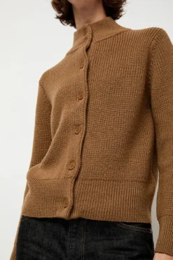 No.6 Store Raw Blouson Cardigan in Bronze