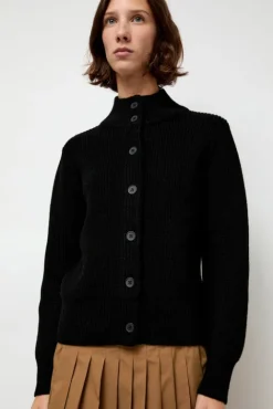 No.6 Store Raw Blouson Cardigan in Black