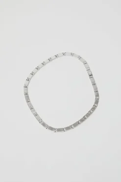 No.6 Store Rectangle Chain Link Necklace in Silver
