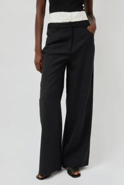 No.6 Store Relaxed Corset Trousers in Noir