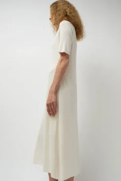 No.6 Store Rib Henley Dress in Bone