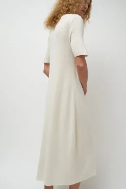 No.6 Store Rib Henley Dress in Bone
