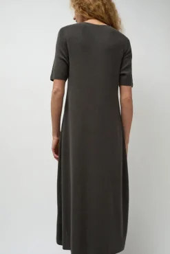 No.6 Store Rib Henley Dress in Coal