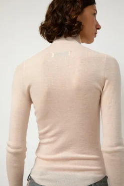 No.6 Store Ribbed High Neck in Blush