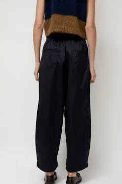 No.6 Store Satin Curved Pants in Night