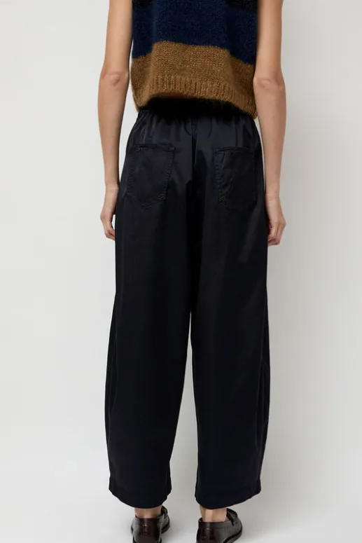 No.6 Store Satin Curved Pants in Night