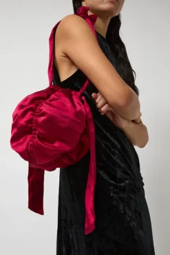 No.6 Store Satin Mini Ball Bag in Pink