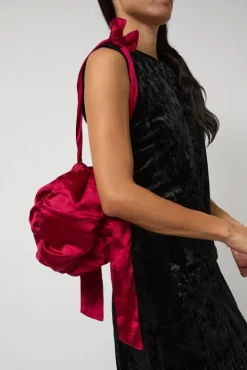 No.6 Store Satin Mini Ball Bag in Pink