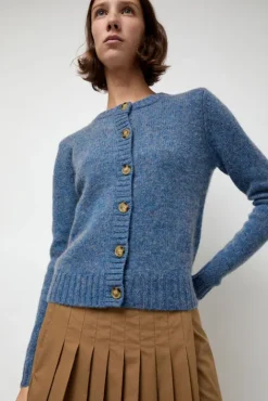 No.6 Store Scottish Cardigan in Greekblue