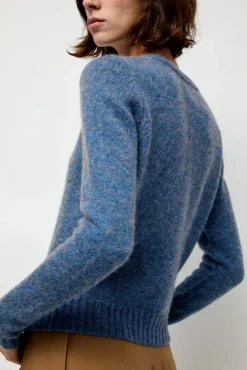 No.6 Store Scottish Cardigan in Greekblue