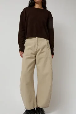 No.6 Store Shade Denim Pants in Tan