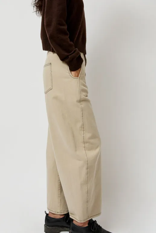 No.6 Store Shade Denim Pants in Tan