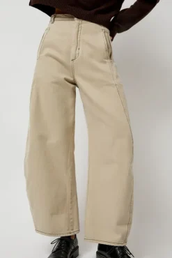 No.6 Store Shade Denim Pants in Tan