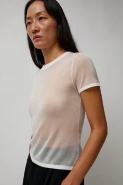 No.6 Store Sheer Baby Tee in White