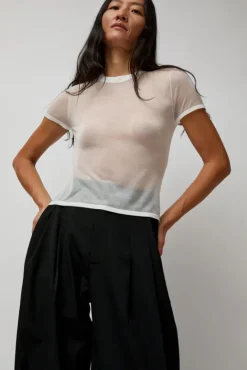 No.6 Store Sheer Baby Tee in White