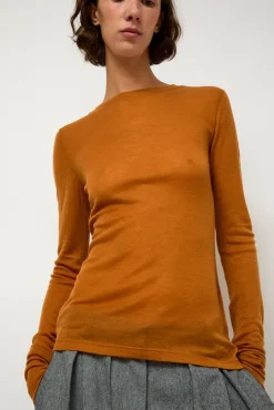No.6 Store Sheer Long Sleeve in Camel