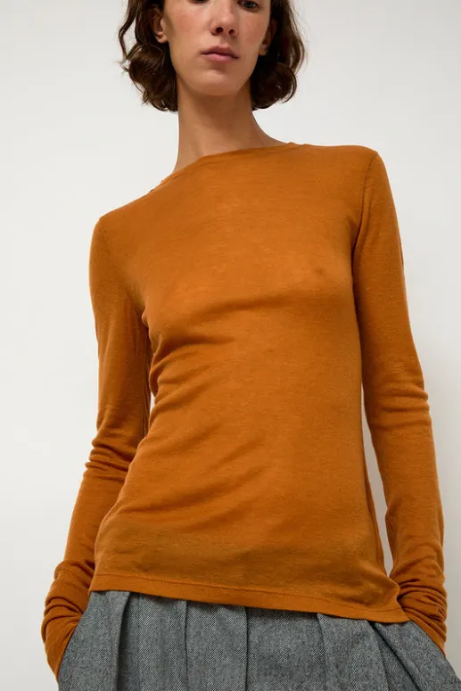 No.6 Store Sheer Long Sleeve in Camel