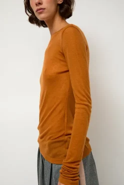 No.6 Store Sheer Long Sleeve in Camel