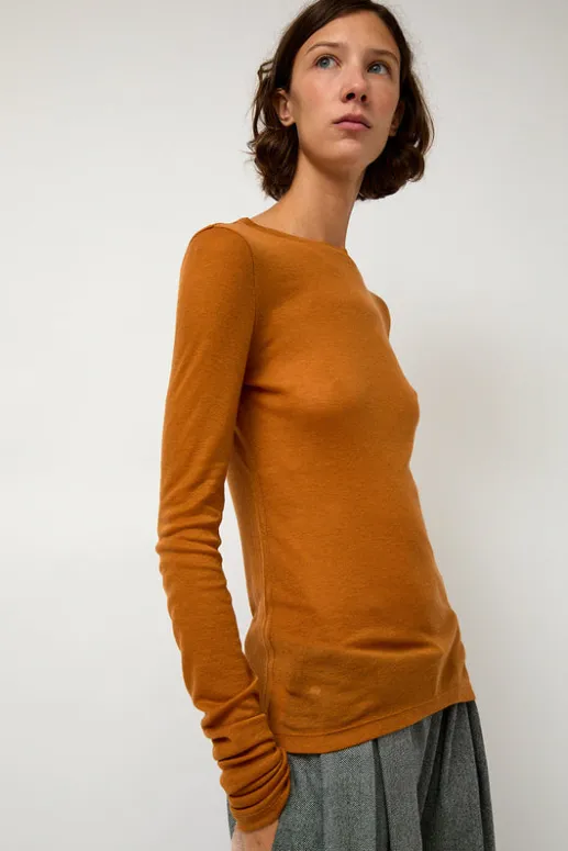 No.6 Store Sheer Long Sleeve in Camel