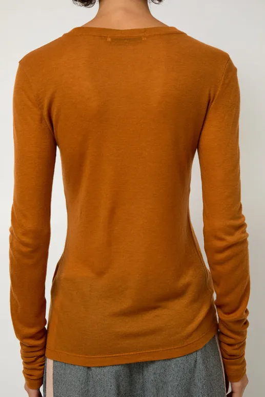 No.6 Store Sheer Long Sleeve in Camel