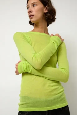No.6 Store Sheer Long Sleeve in Wasabi