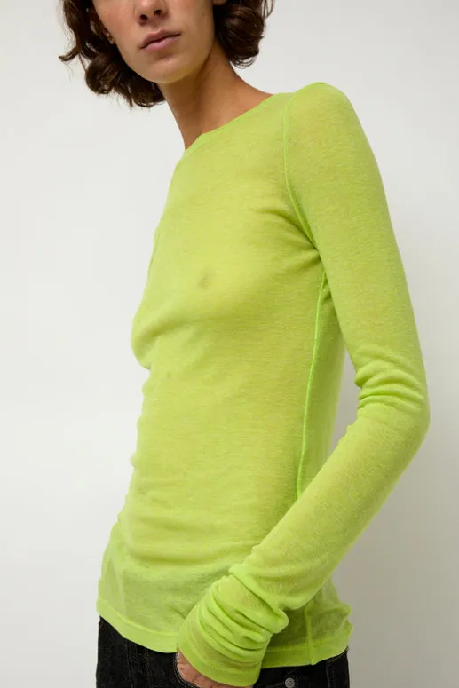 No.6 Store Sheer Long Sleeve in Wasabi