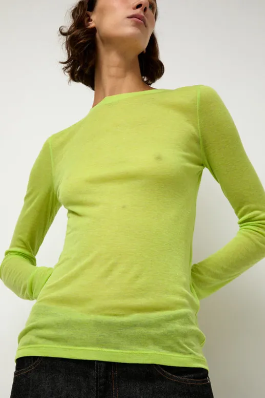 No.6 Store Sheer Long Sleeve in Wasabi