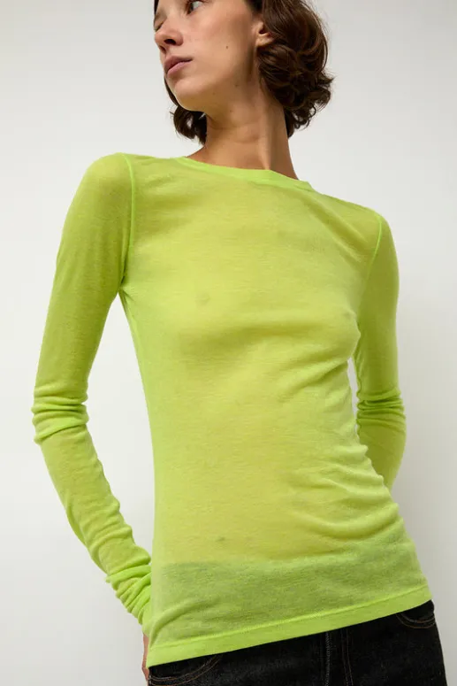 No.6 Store Sheer Long Sleeve in Wasabi