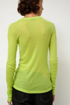 No.6 Store Sheer Long Sleeve in Wasabi
