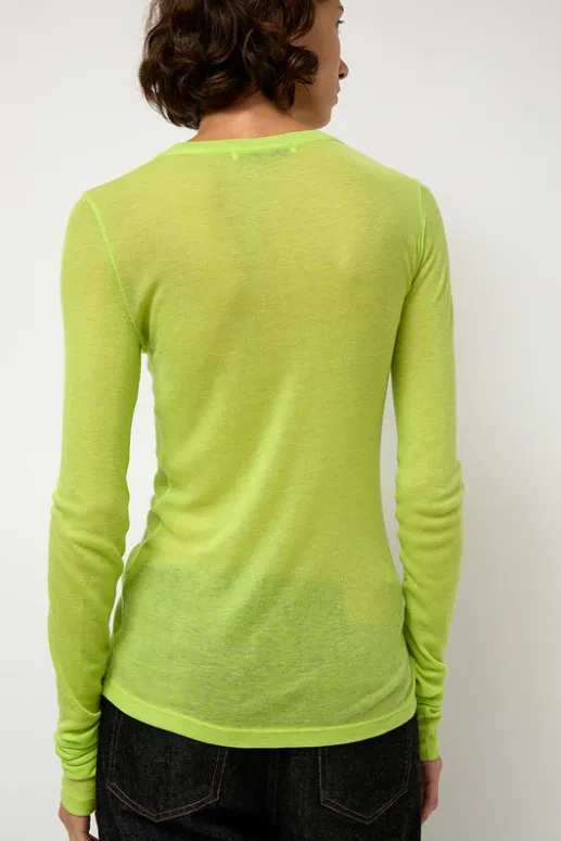 No.6 Store Sheer Long Sleeve in Wasabi