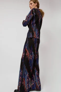 No.6 Store Silhouette Plisse Pant in Blue Shadow Wing