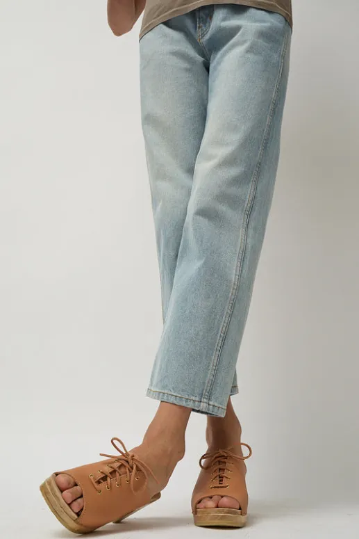 No.6 Store Simone Clog on High Heel in Desert