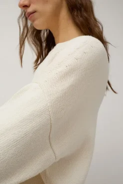 No.6 Store Simple Crewneck in White
