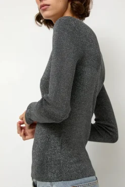 No.6 Store Skinny Crew in Chrome