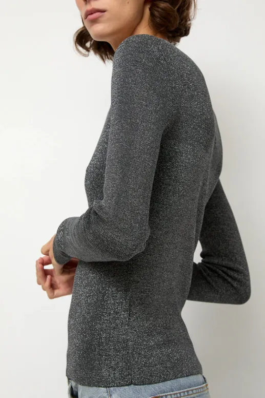 No.6 Store Skinny Crew in Chrome