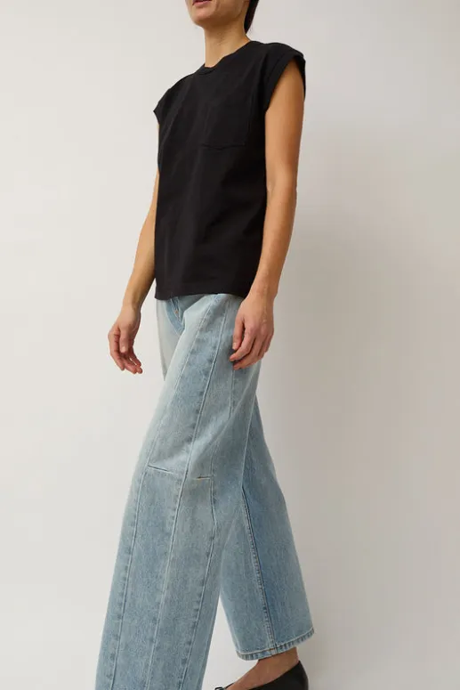 No.6 Store Slim Lasso Jean in Super Light Vintage