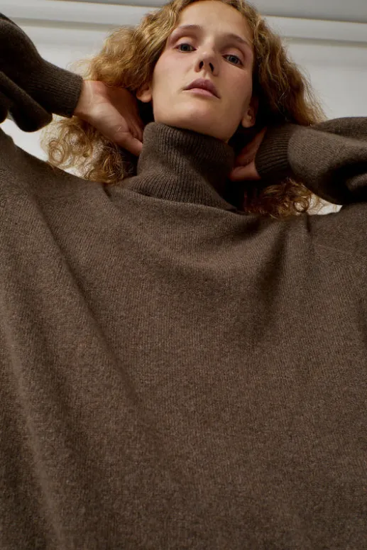 No.6 Store Soar Turtleneck in Teak Brown
