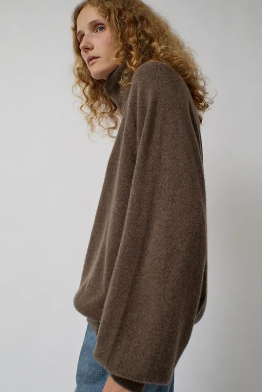 No.6 Store Soar Turtleneck in Teak Brown